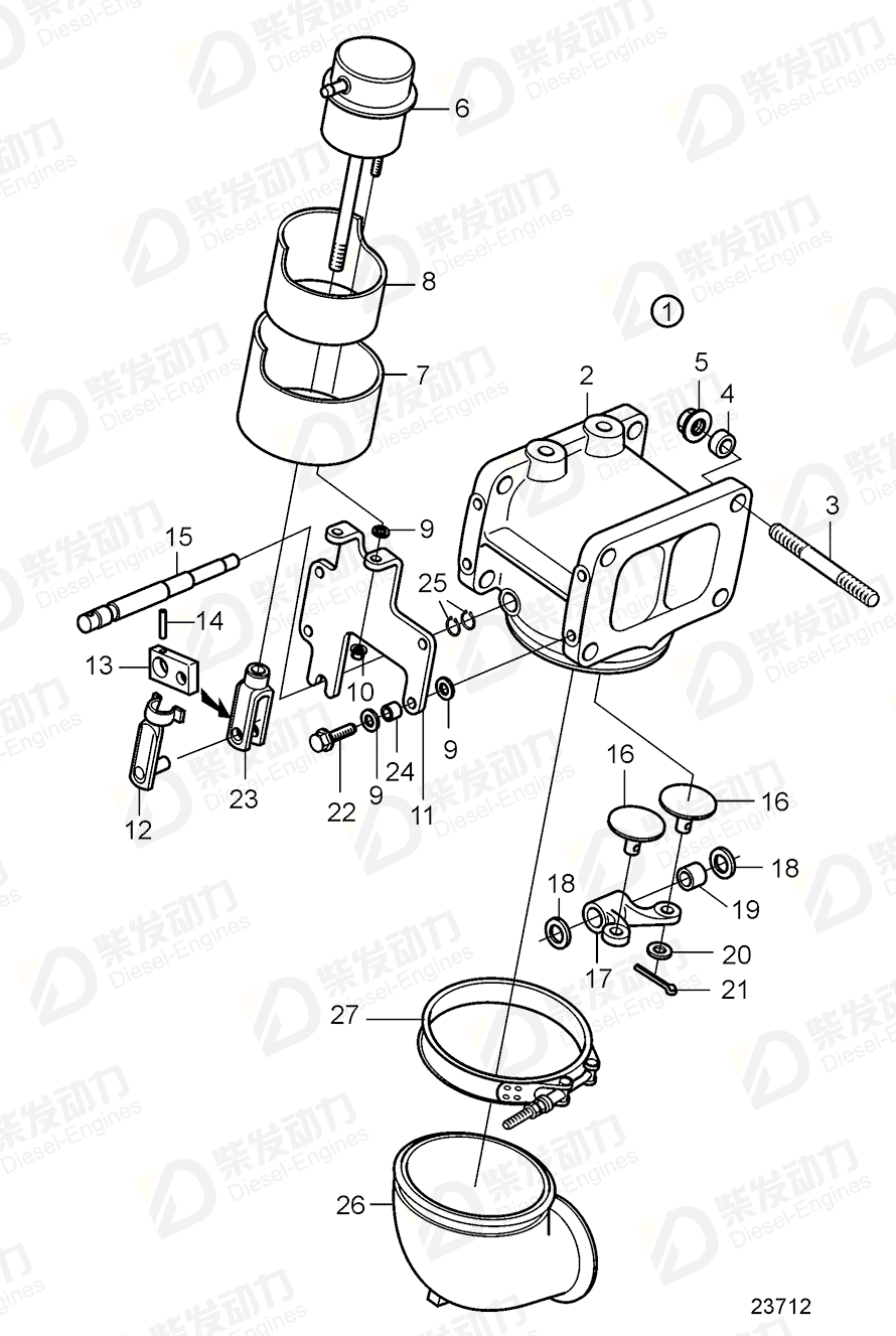 VOLVO Clevis 990759 Drawing